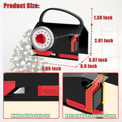WrapWell™ 2-in-1 Gift Wrap Cutter & Tape Dispenser