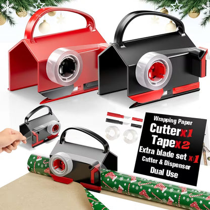 WrapWell™ 2-in-1 Gift Wrap Cutter & Tape Dispenser